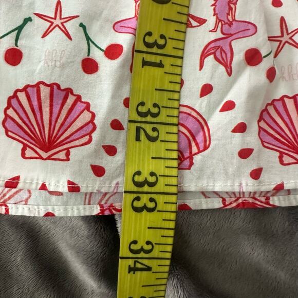 HILL HOUSE Womens Dress The Nap Mermaid Babydoll Milkmaid Seashell Pattern SMALL - Picture 10 of 10